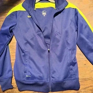 Nike Purple/lime green zip up jacket